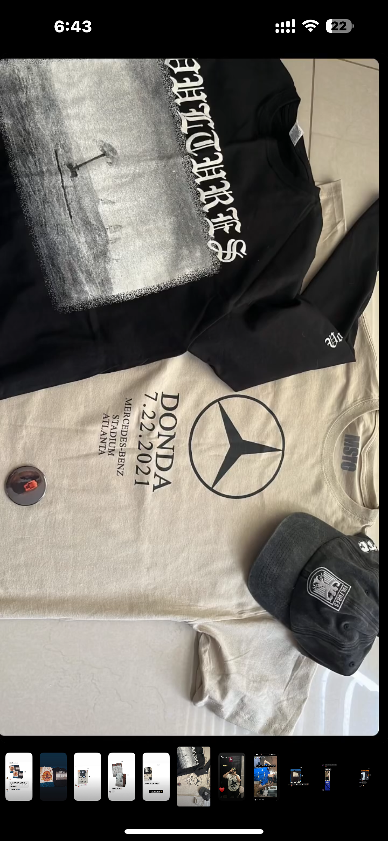 Camiseta Donda Mercedes Benz