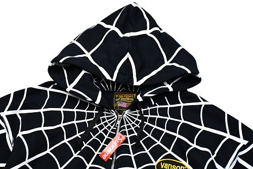 SUPR3ME X V4NS0N LEATHERS X SPIDER MAN HOODIE
