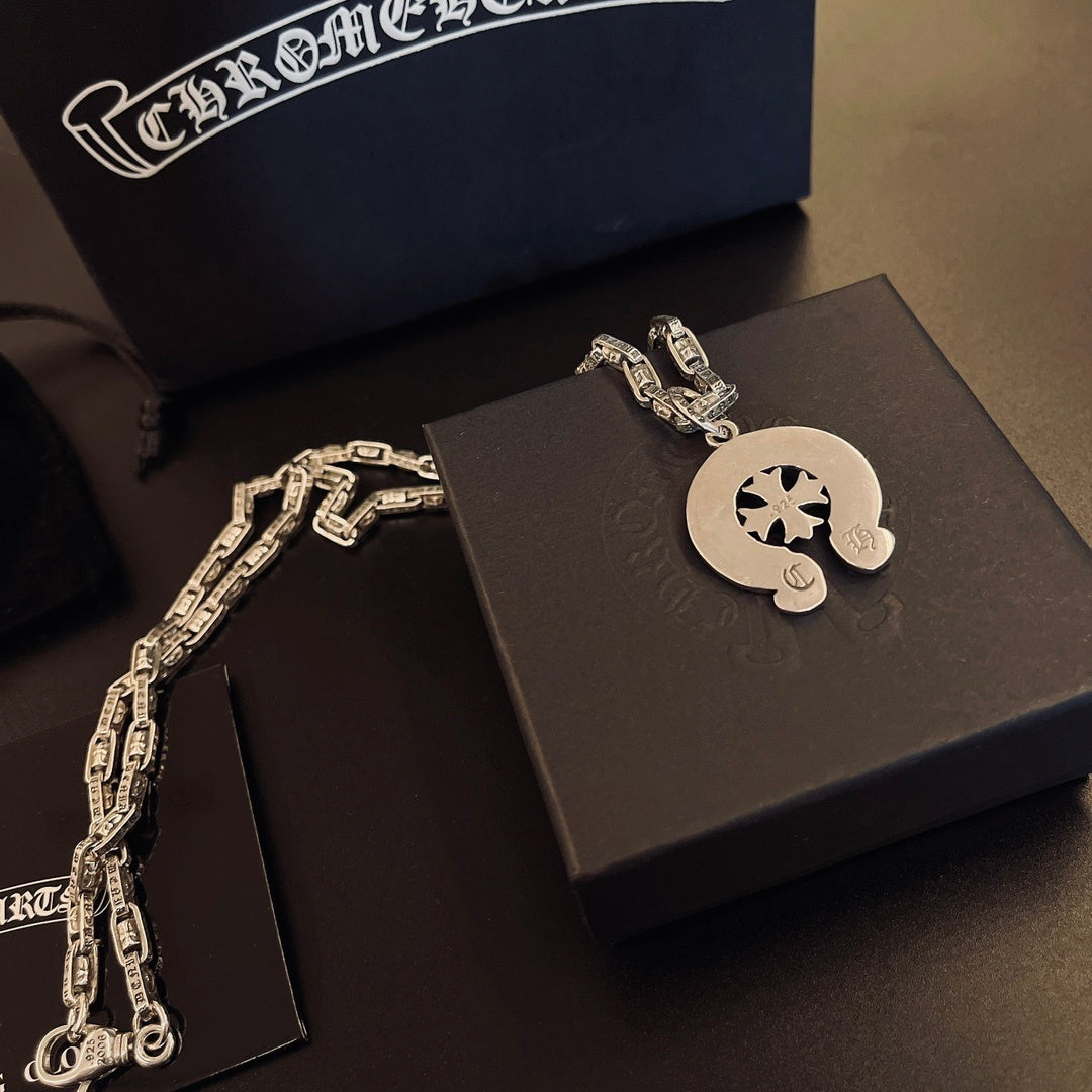 Collar Chrome Corazones Cromados