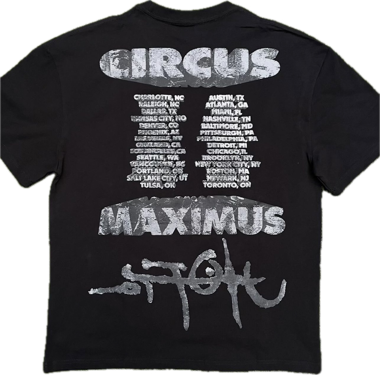 Camiseta Travis Scott Utopia Circus Maximus Tour 2023 II
