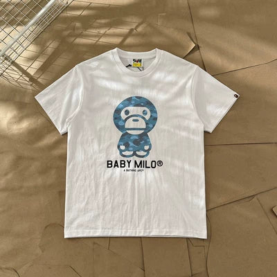 Bape Baby Milo Blue Tees
