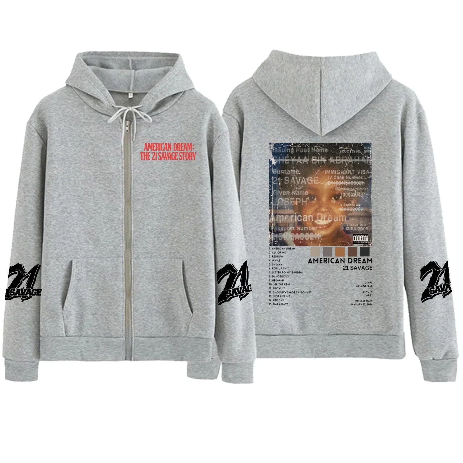 Sudadera con capucha de 21 Savage