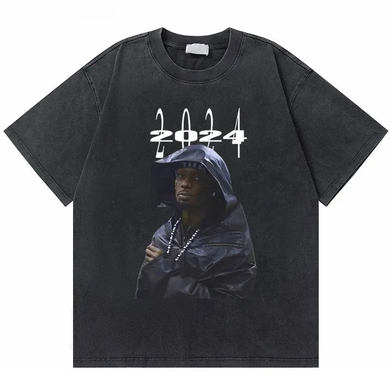 Camiseta desgastada Music 2024