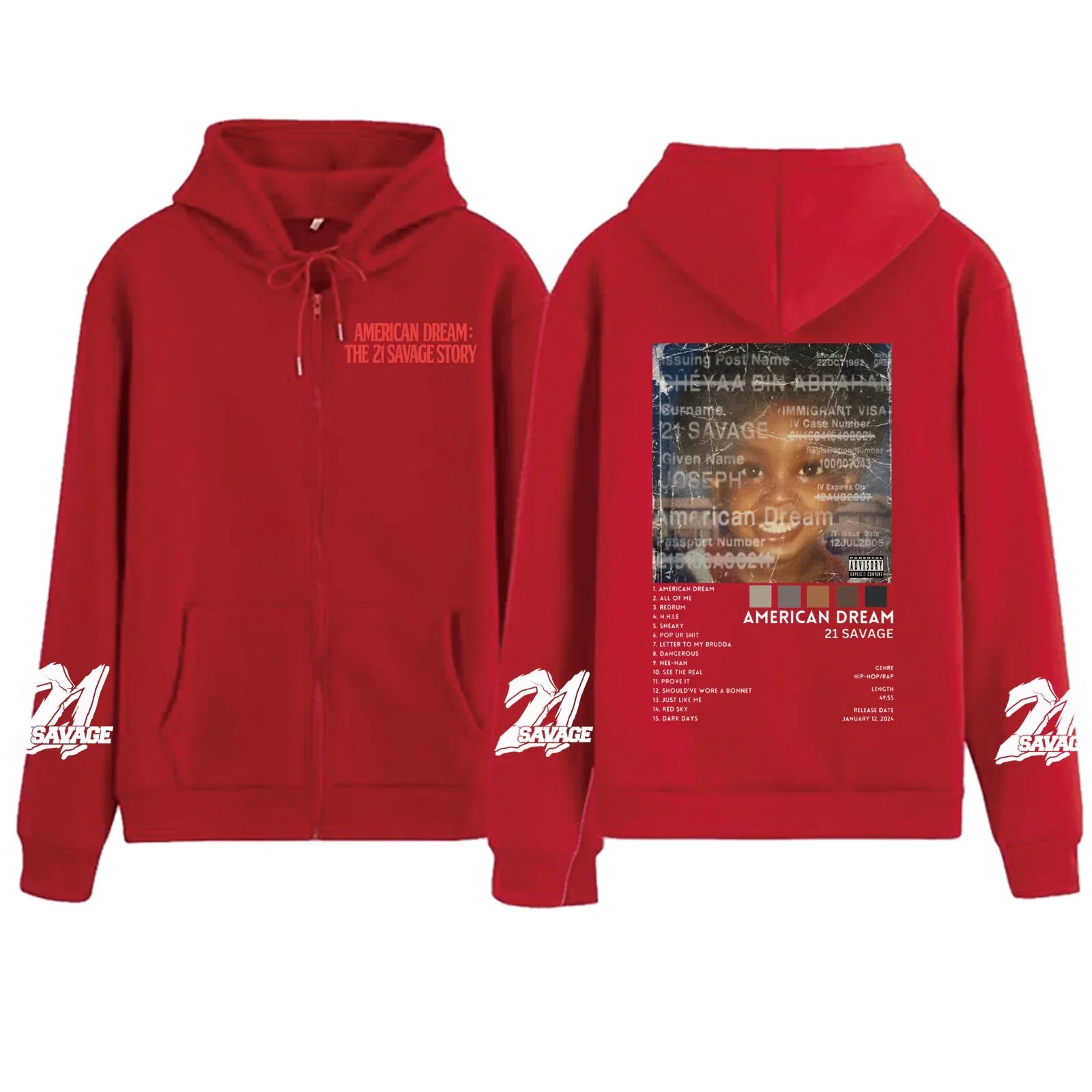 Sudadera con capucha de 21 Savage