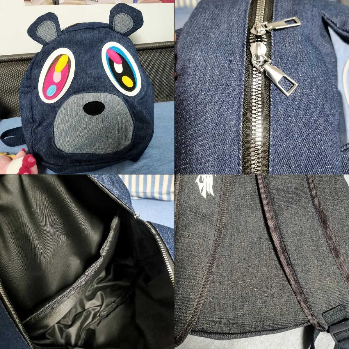 Mochila de osito de graduación.