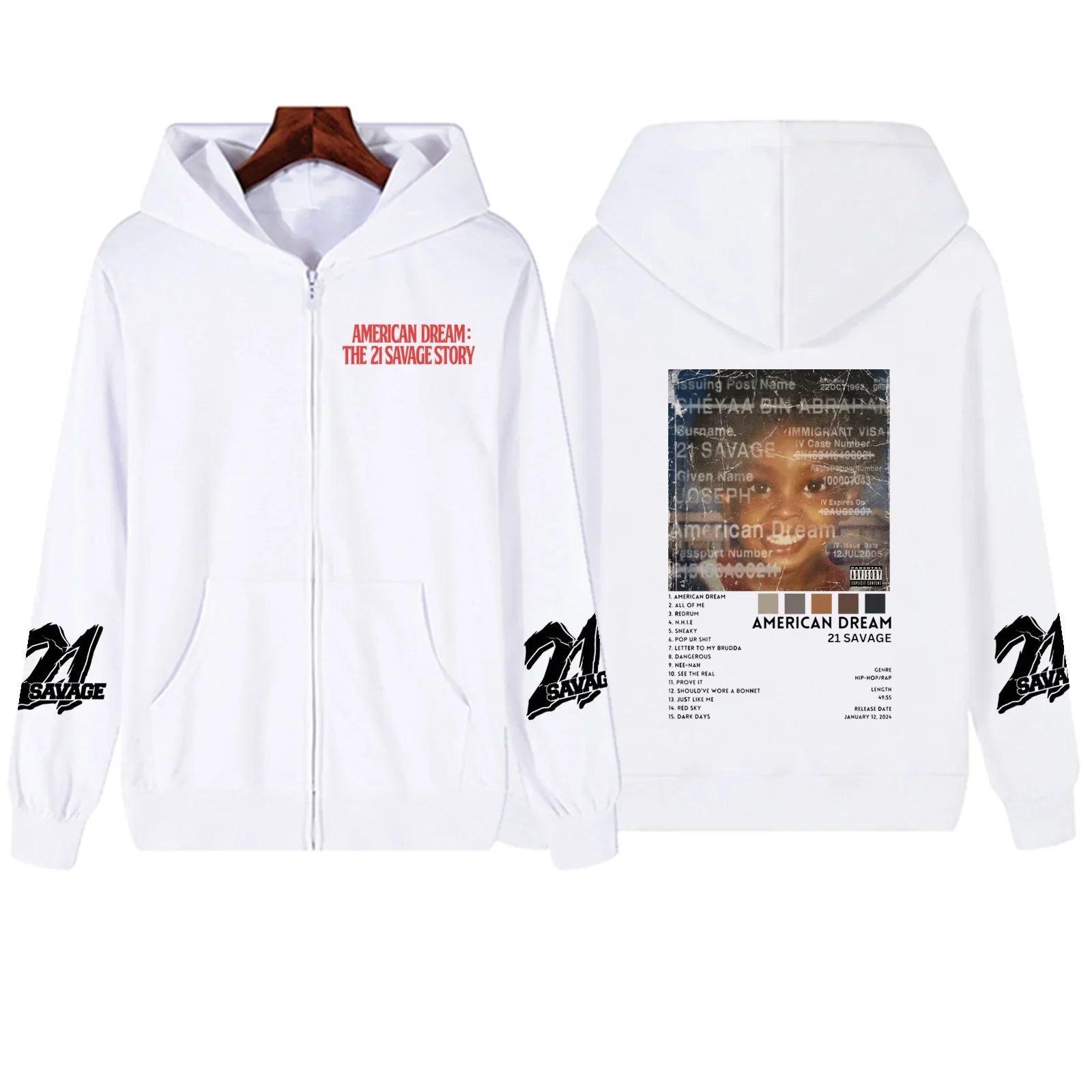 Sudadera con capucha de 21 Savage