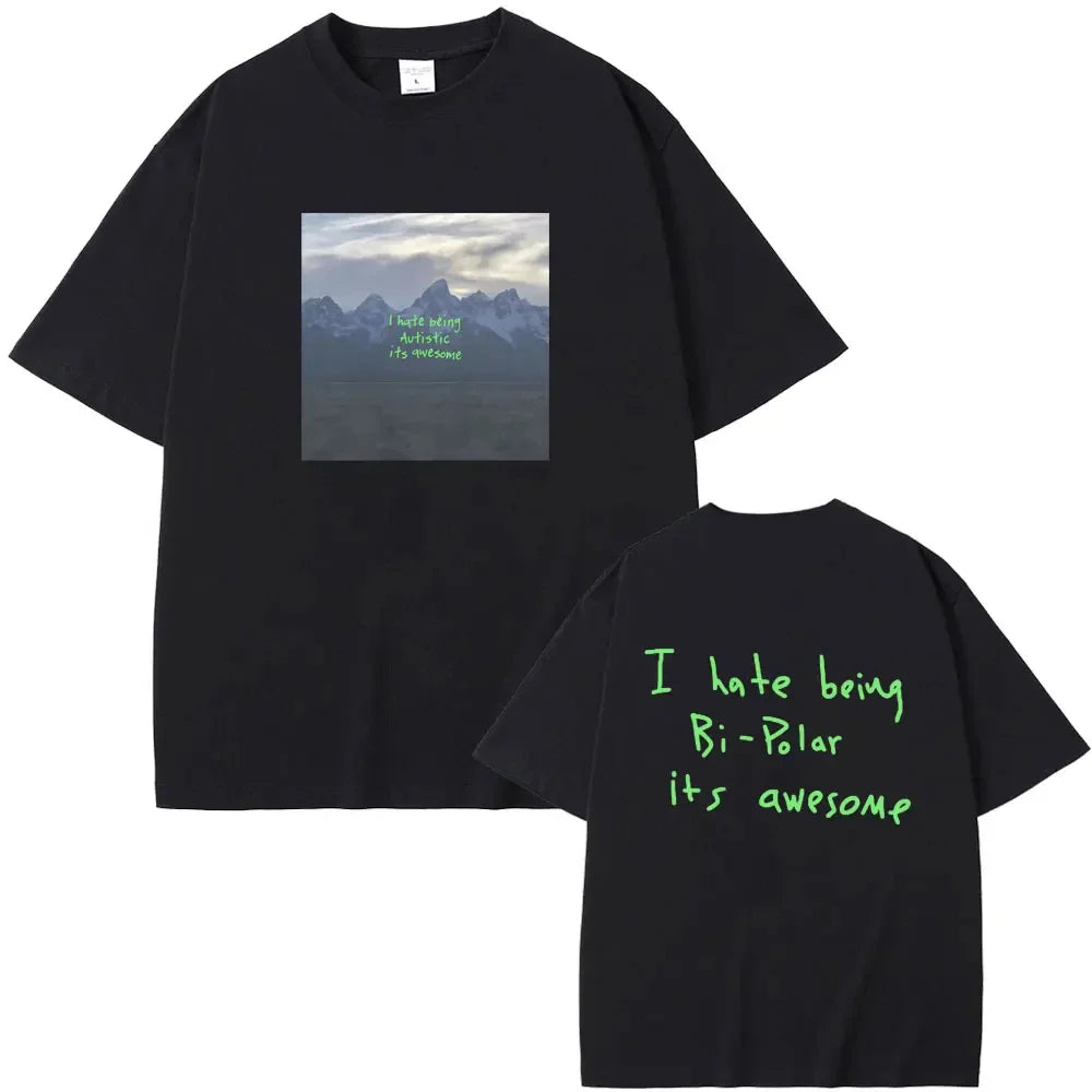 Camiseta con la frase "Odio ser bipolar"