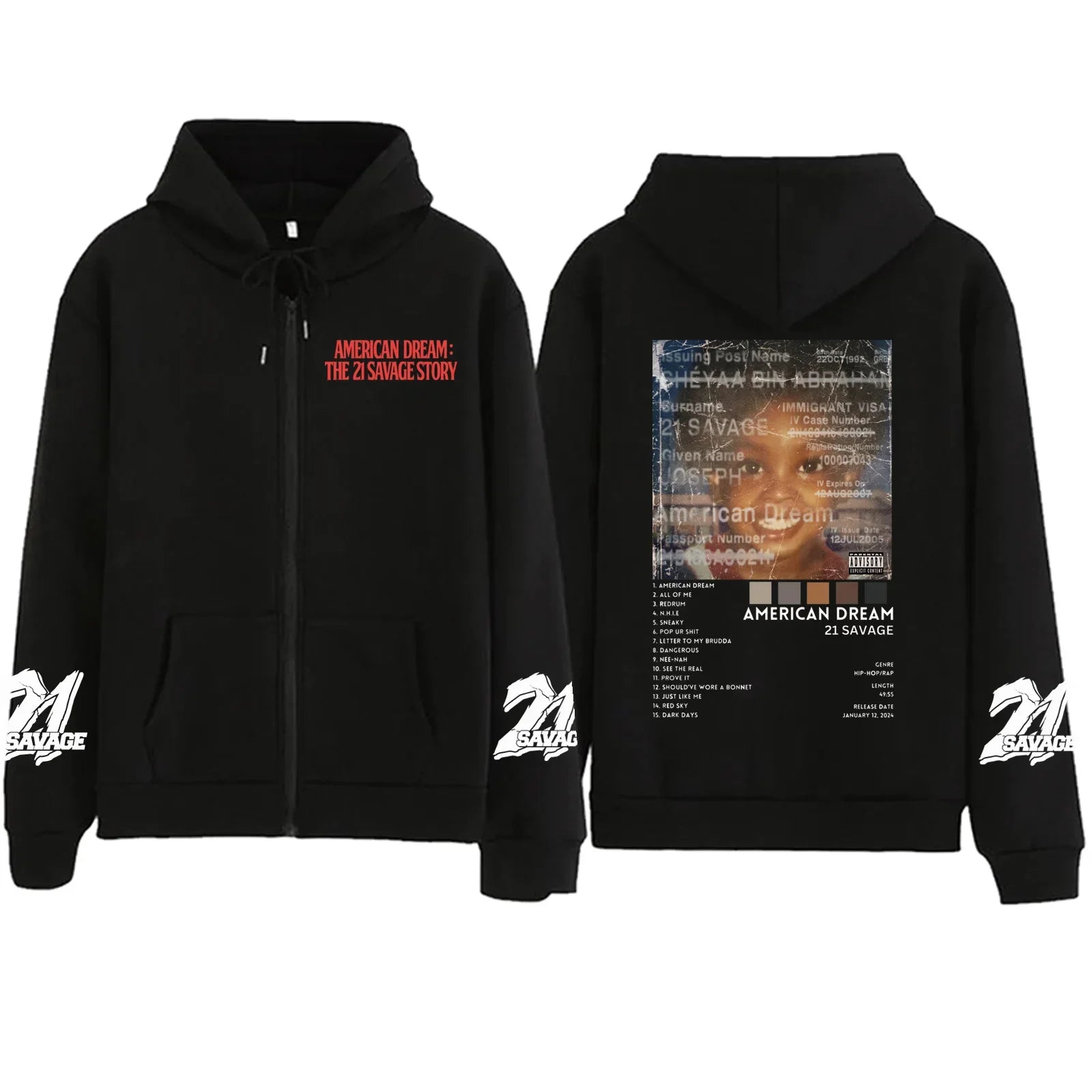 Sudadera con capucha de 21 Savage