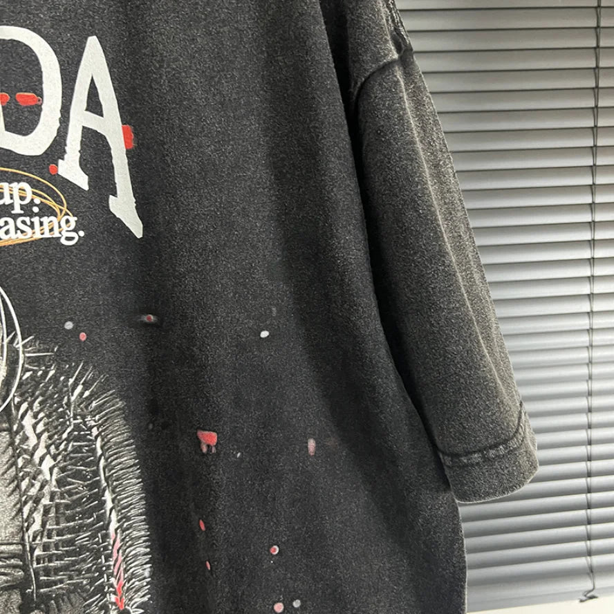 Camiseta Donda efecto desteñido