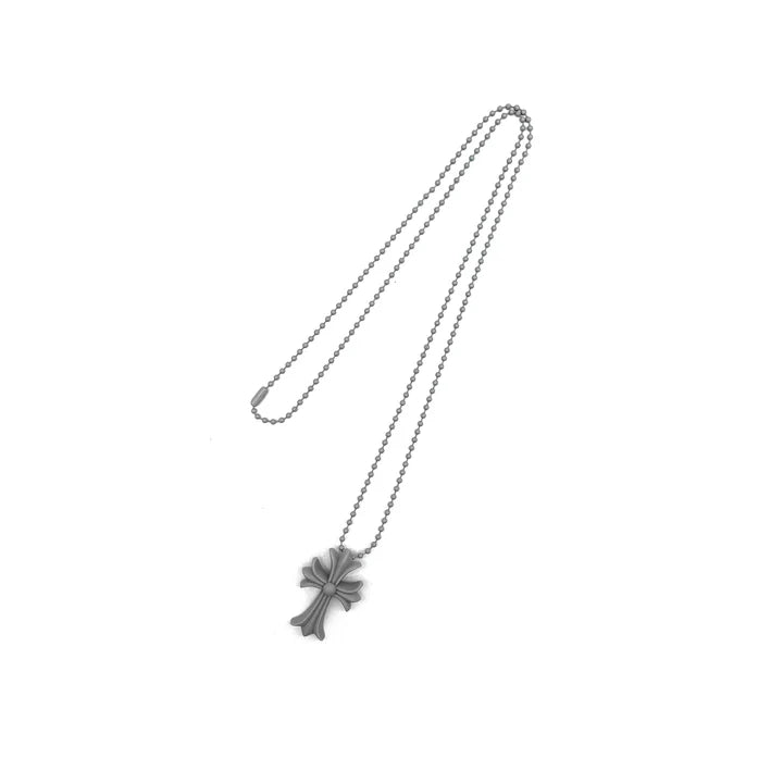 Collar Corazones Cromados
