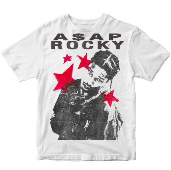 Camiseta Asap Rocky Estrellas