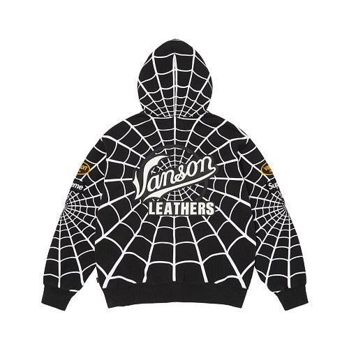 SUPR3ME X V4NS0N LEATHERS X SPIDER MAN HOODIE