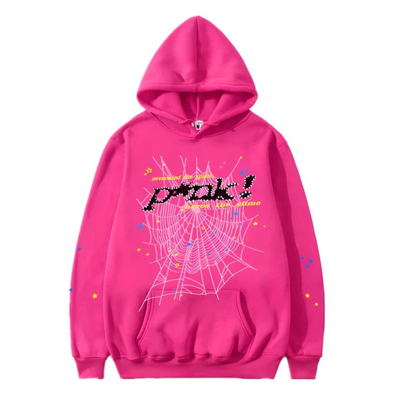 Sudadera con capucha SP5DER rosa (2)