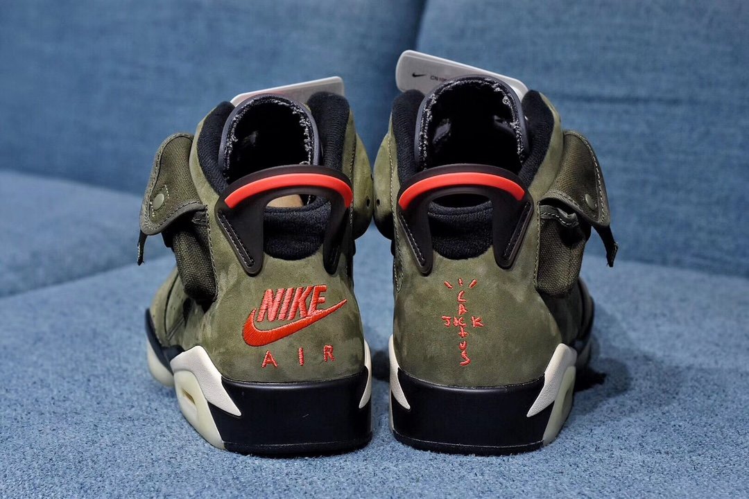 Nike Air Jordan 6 Retro Travis Scott Verde Militar