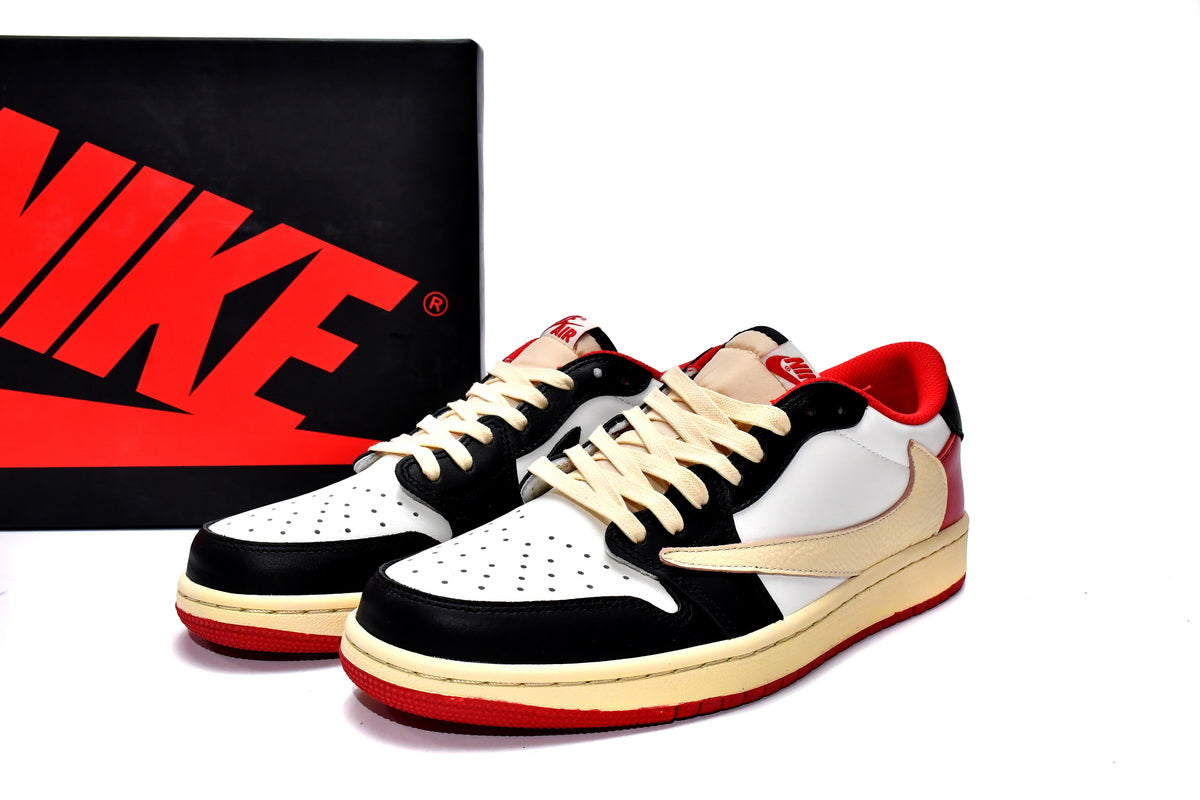 Air Jordan 1 Low OG x Trophy Room 'Sail and Varsity Red