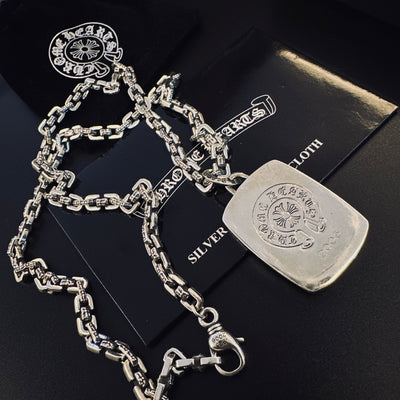 Collar Chrome Corazones Cromados