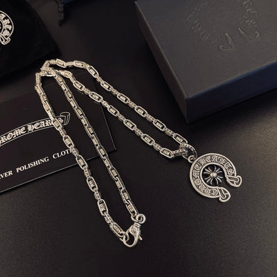 Collar Chrome Corazones Cromados