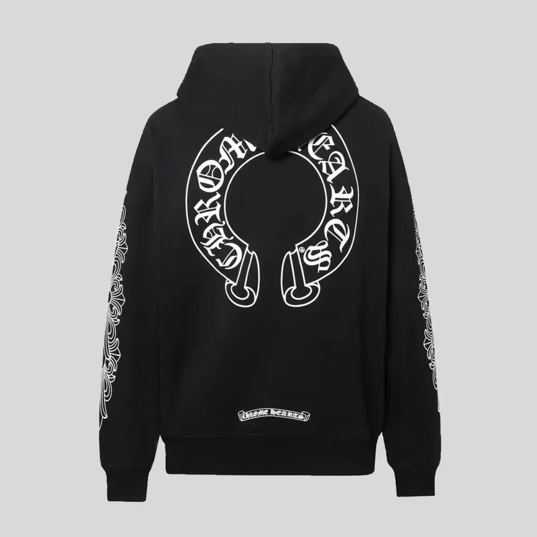SUDADERA CON CAPUCHA Y CREMALLERA CORAZONES CROMADOS