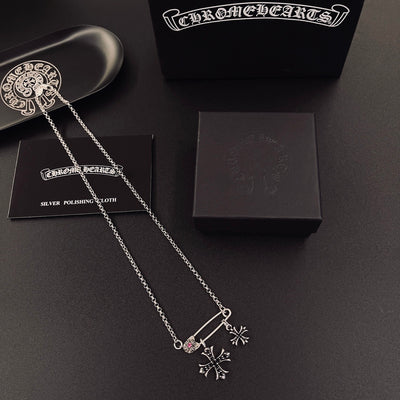 Collar Chrome Corazones Cromados