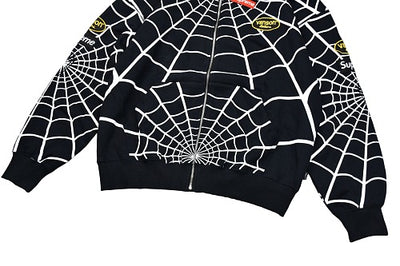 SUPR3ME X V4NS0N LEATHERS X SPIDER MAN HOODIE