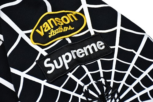 SUPR3ME X V4NS0N LEATHERS X SPIDER MAN HOODIE