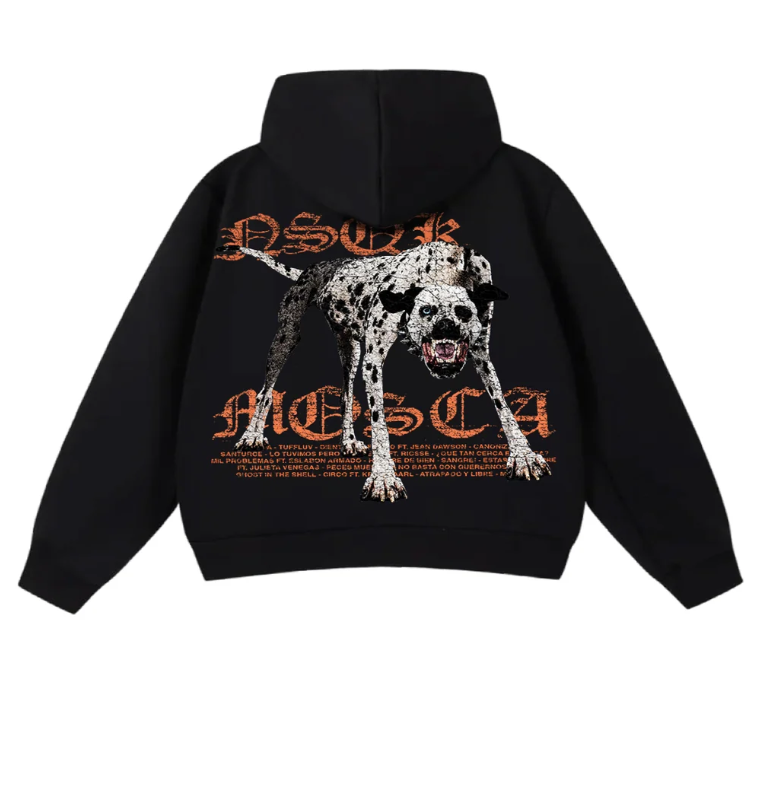 NSQK MOSCA BLACK HOODIE