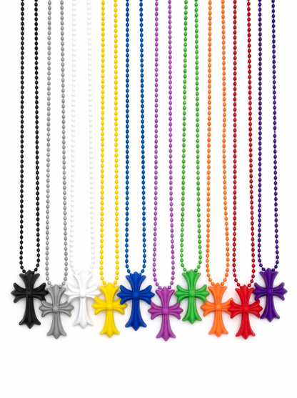 Collar Corazones Cromados