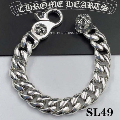Esclavas Corazones Cromados Chrome