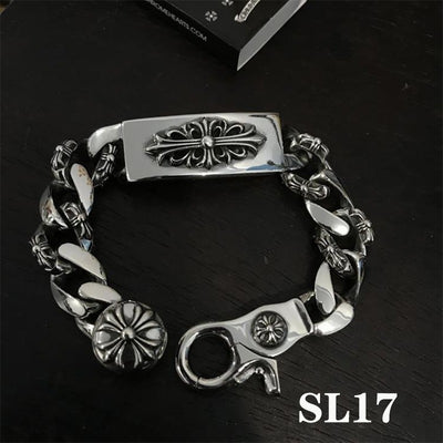 Esclavas Corazones Cromados Chrome