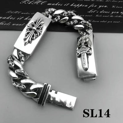 Esclavas Corazones Cromados Chrome