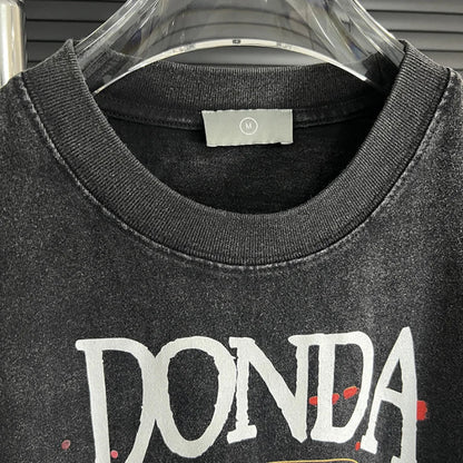 Camiseta Donda efecto desteñido