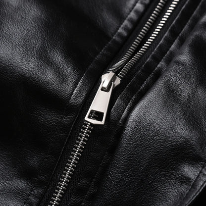 Basic leather jacket