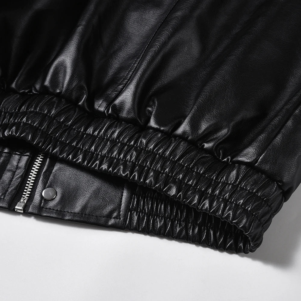 Basic leather jacket