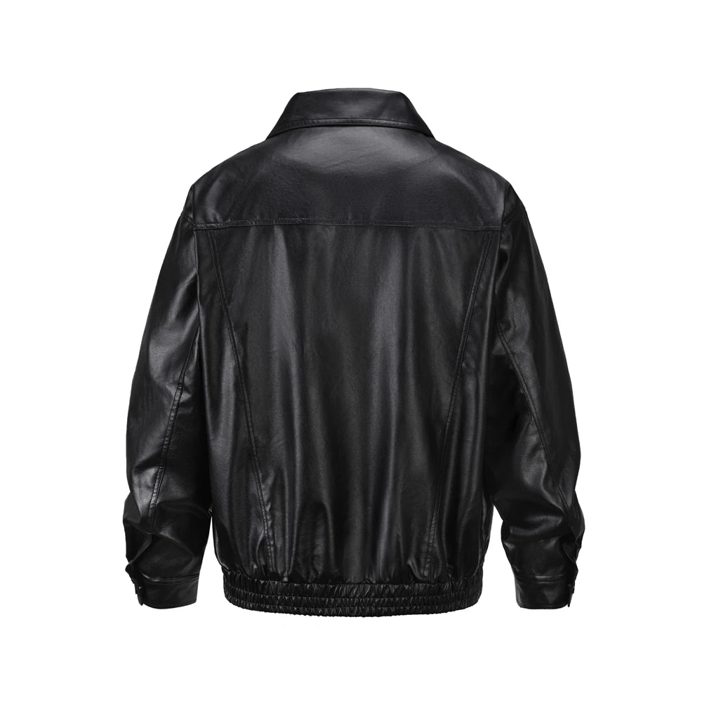 Basic leather jacket