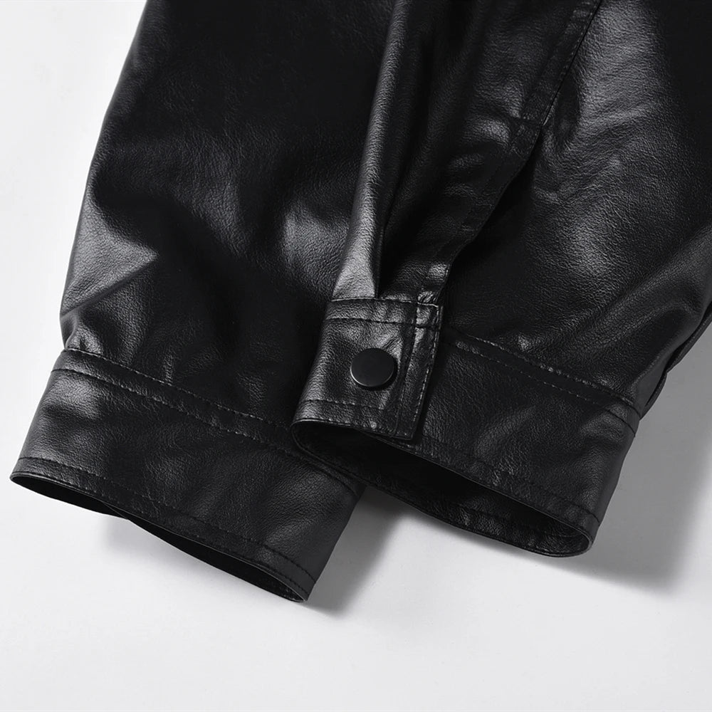 Basic leather jacket