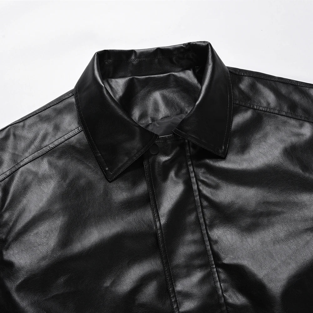 Basic leather jacket