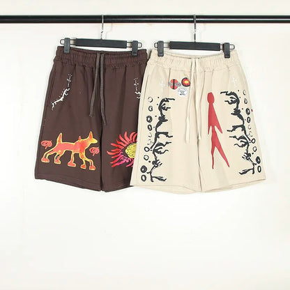 Cactus Jack Letter Graffiti Shorts