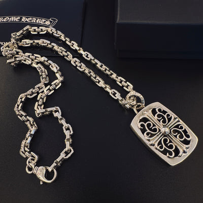 Collar Chrome Corazones Cromados