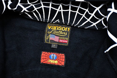 SUPR3ME X V4NS0N LEATHERS X SPIDER MAN HOODIE
