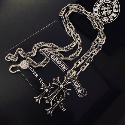 Collar Chrome Corazones Cromados