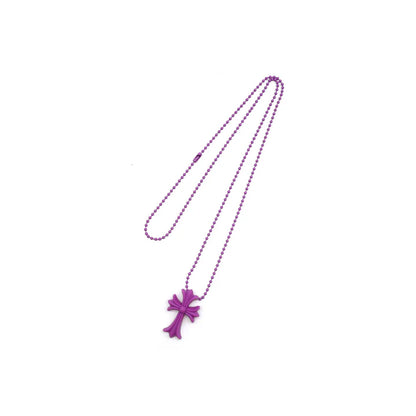 Collar Corazones Cromados