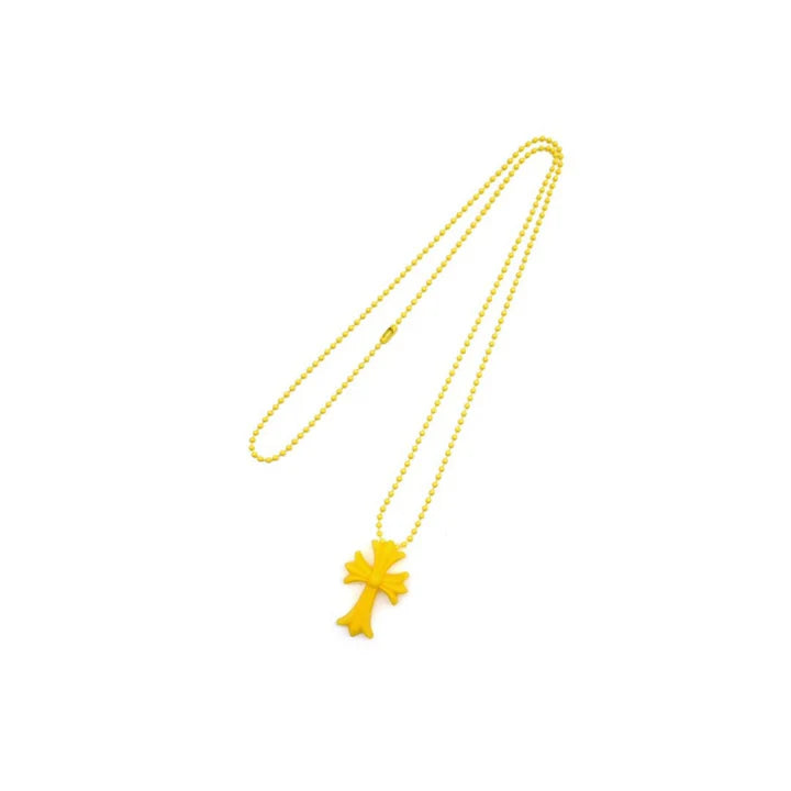 Collar Corazones Cromados