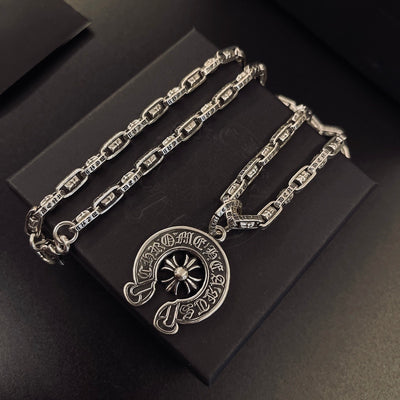 Collar Chrome Corazones Cromados