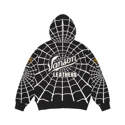 SUPR3ME X V4NS0N LEATHERS X SPIDER MAN HOODIE