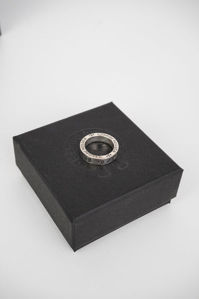 Anillo Corazones Cromados