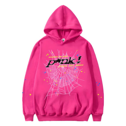 Sudadera con capucha SP5DER rosa (2)