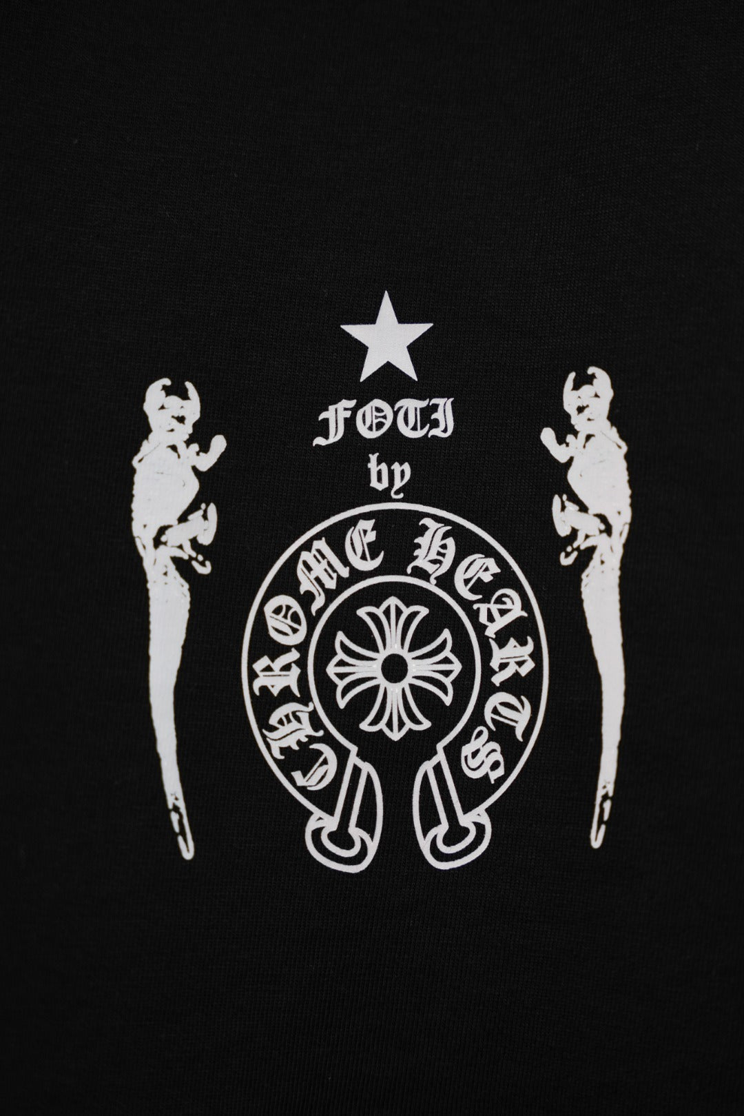 skull TEE CORAZONES CROMADOS