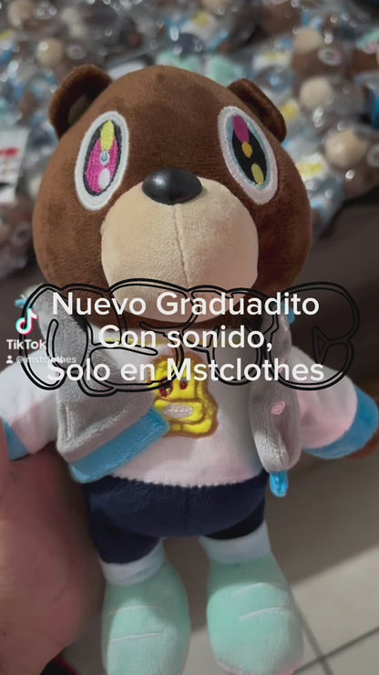 Peluche de oso Graduadito Con Sonido, también conocido como Edgarsito.