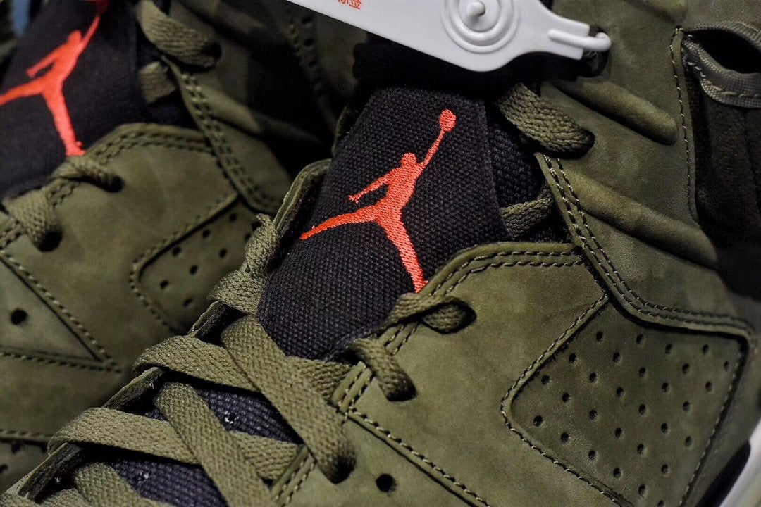 Nike Air Jordan 6 Retro Travis Scott Verde Militar
