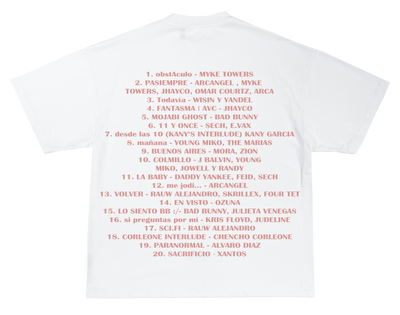 Data Tainy Tracklist Tee